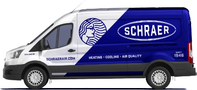 Schraer Heating & Air Conditioning Van